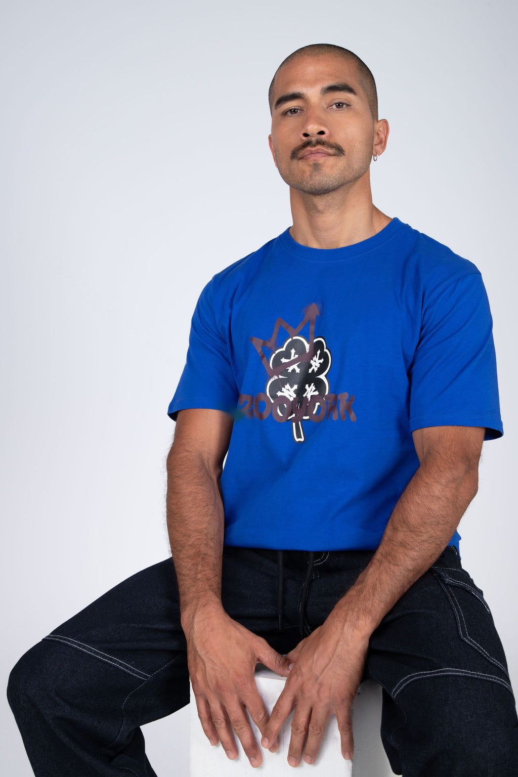 Polera M/C Lucky Kings Azul Zoo York