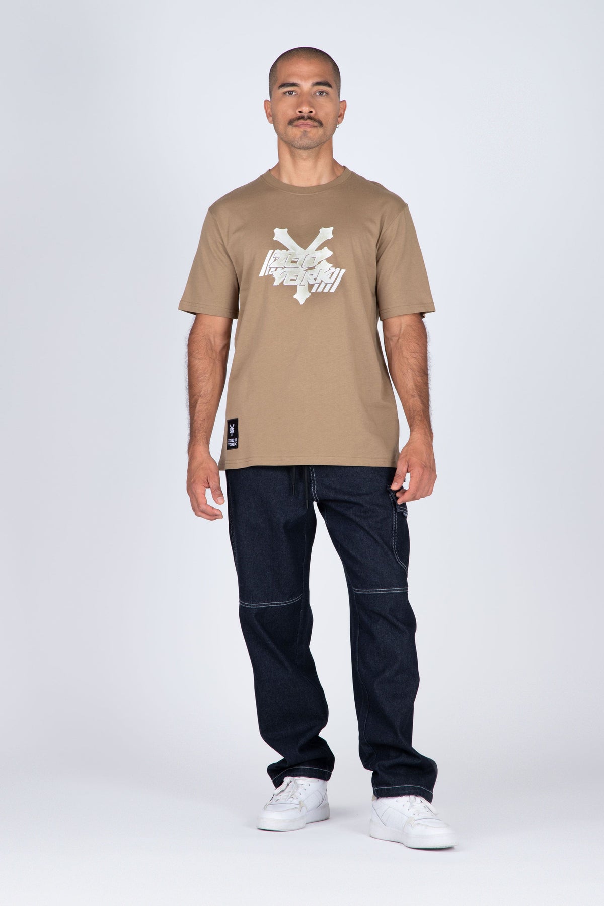 Polera M/C Spray Beige Zoo York