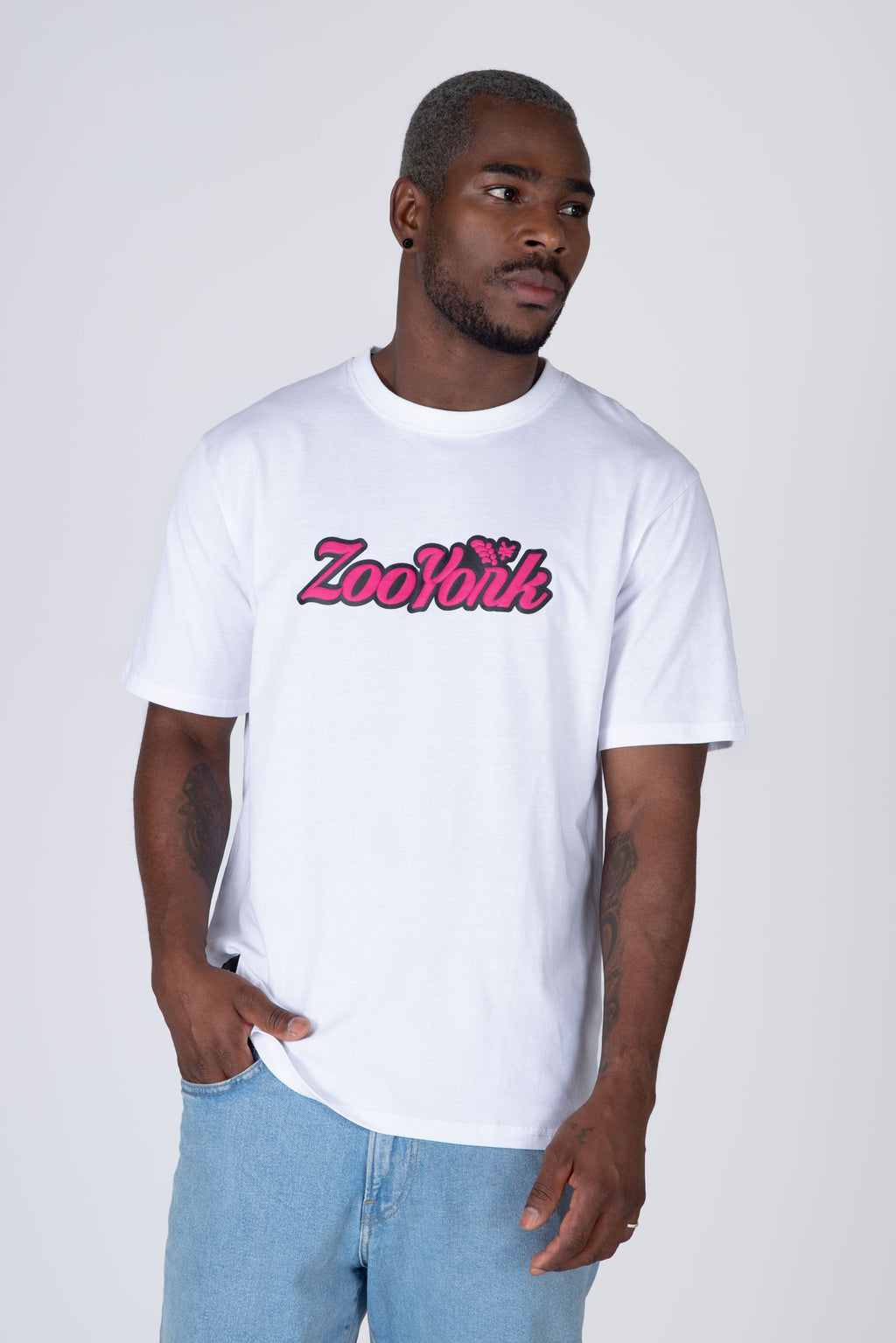 Polera M/C Try Me Blanco Zoo York