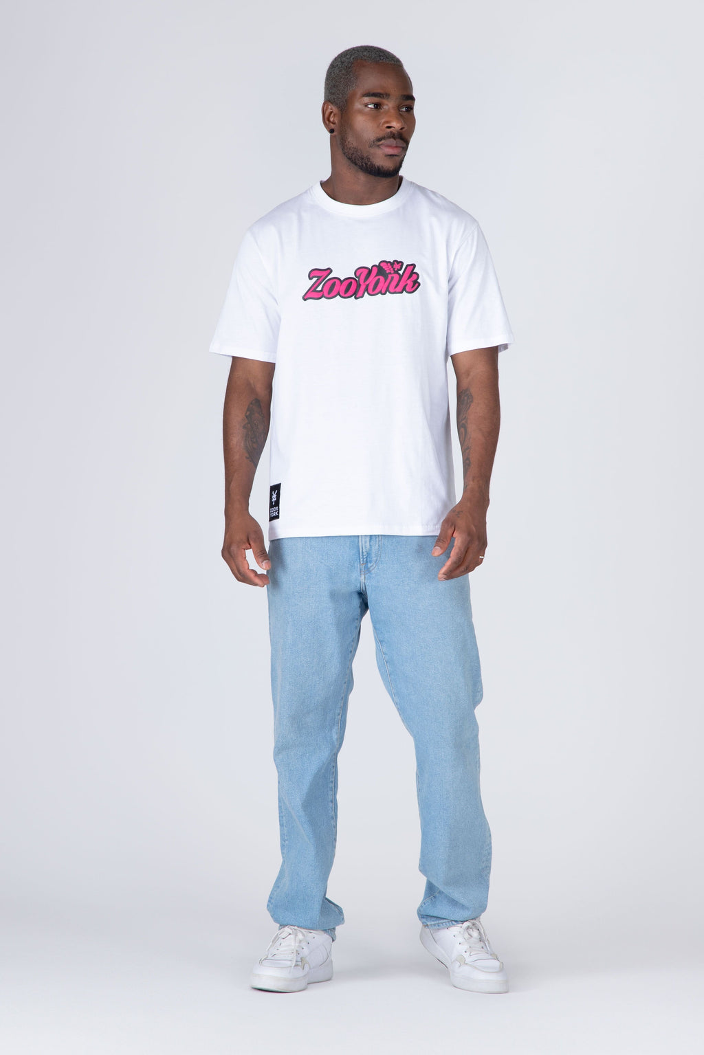 Polera M/C Try Me Blanco Zoo York