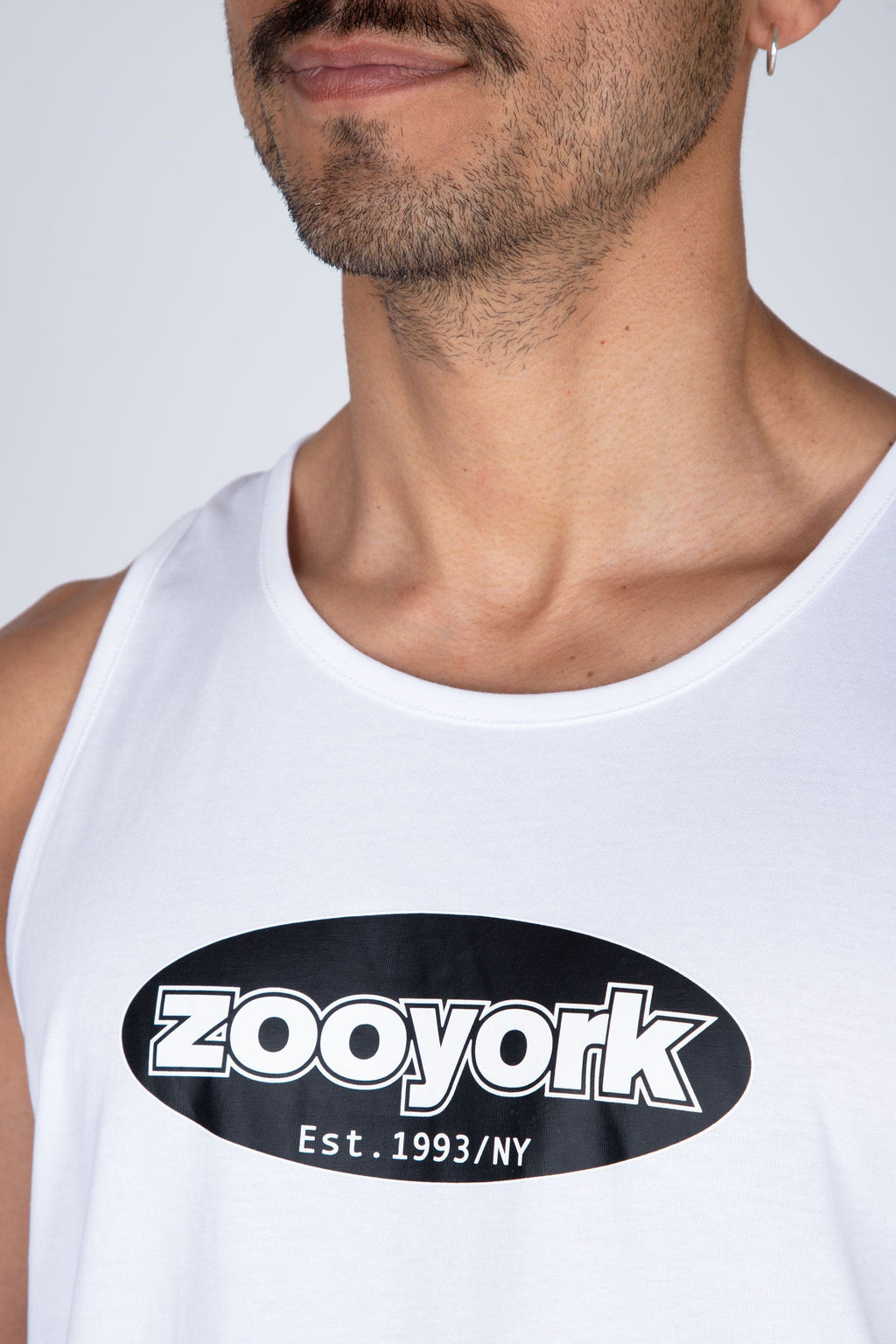 Polera Tank Lower Blanco Zoo York