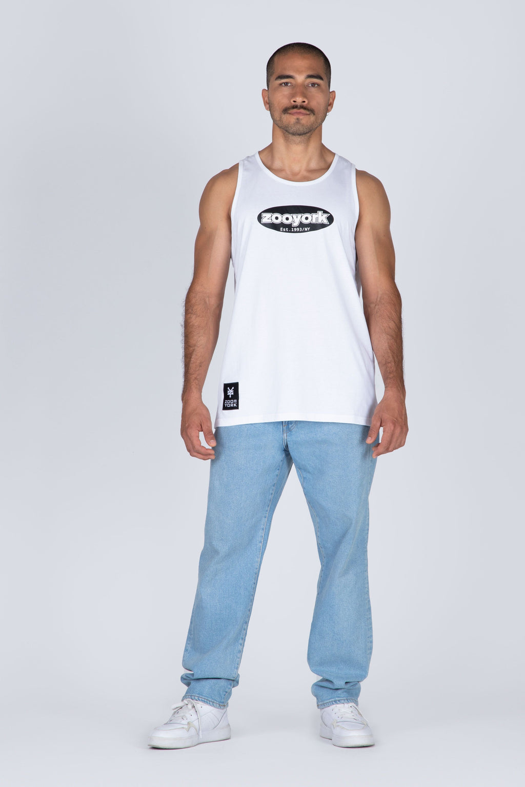Polera Tank Lower Blanco Zoo York