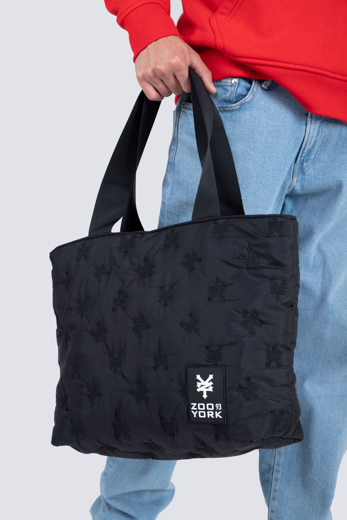 Bolso Tote Quilted Flying Cracker Negro Zoo York