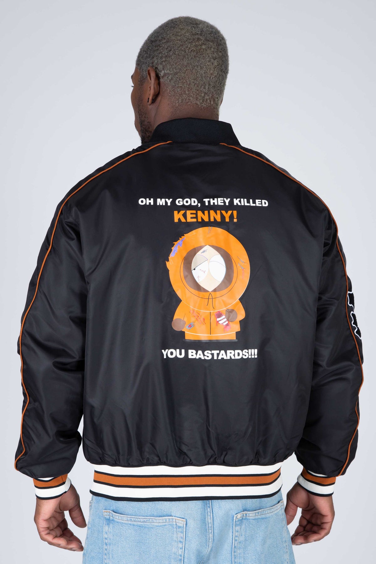 Chaqueta Reversible Bomber Kenny South Park Indestructible Negro Zoo York