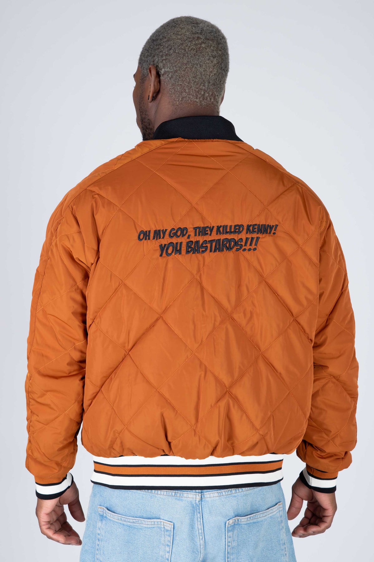 Chaqueta Reversible Bomber Kenny South Park Indestructible Negro Zoo York