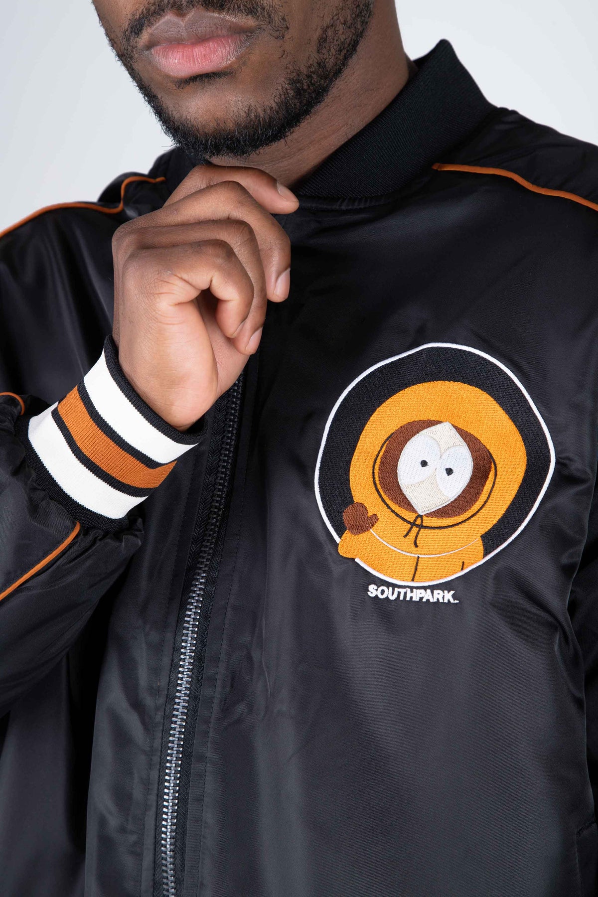 Chaqueta Reversible Bomber Kenny South Park Indestructible Negro Zoo York