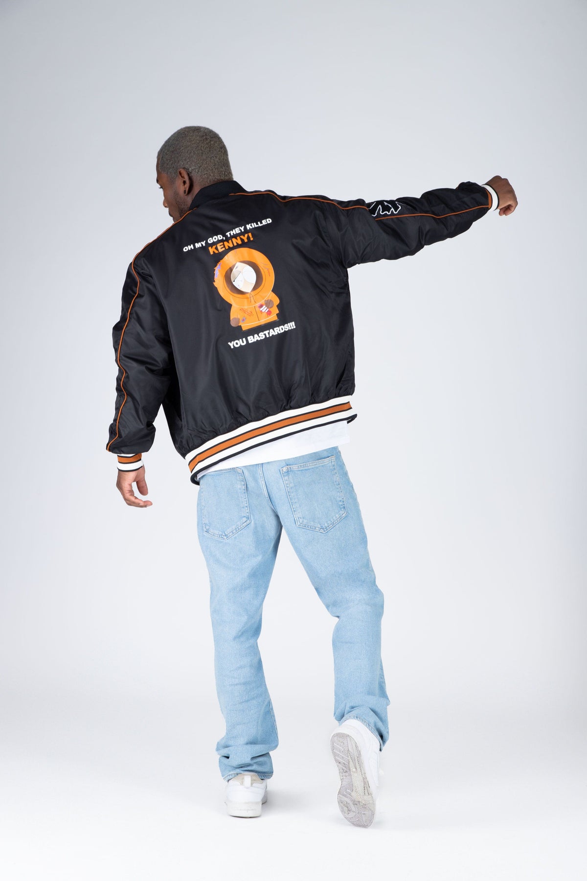 Chaqueta Reversible Bomber Kenny South Park Indestructible Negro Zoo York