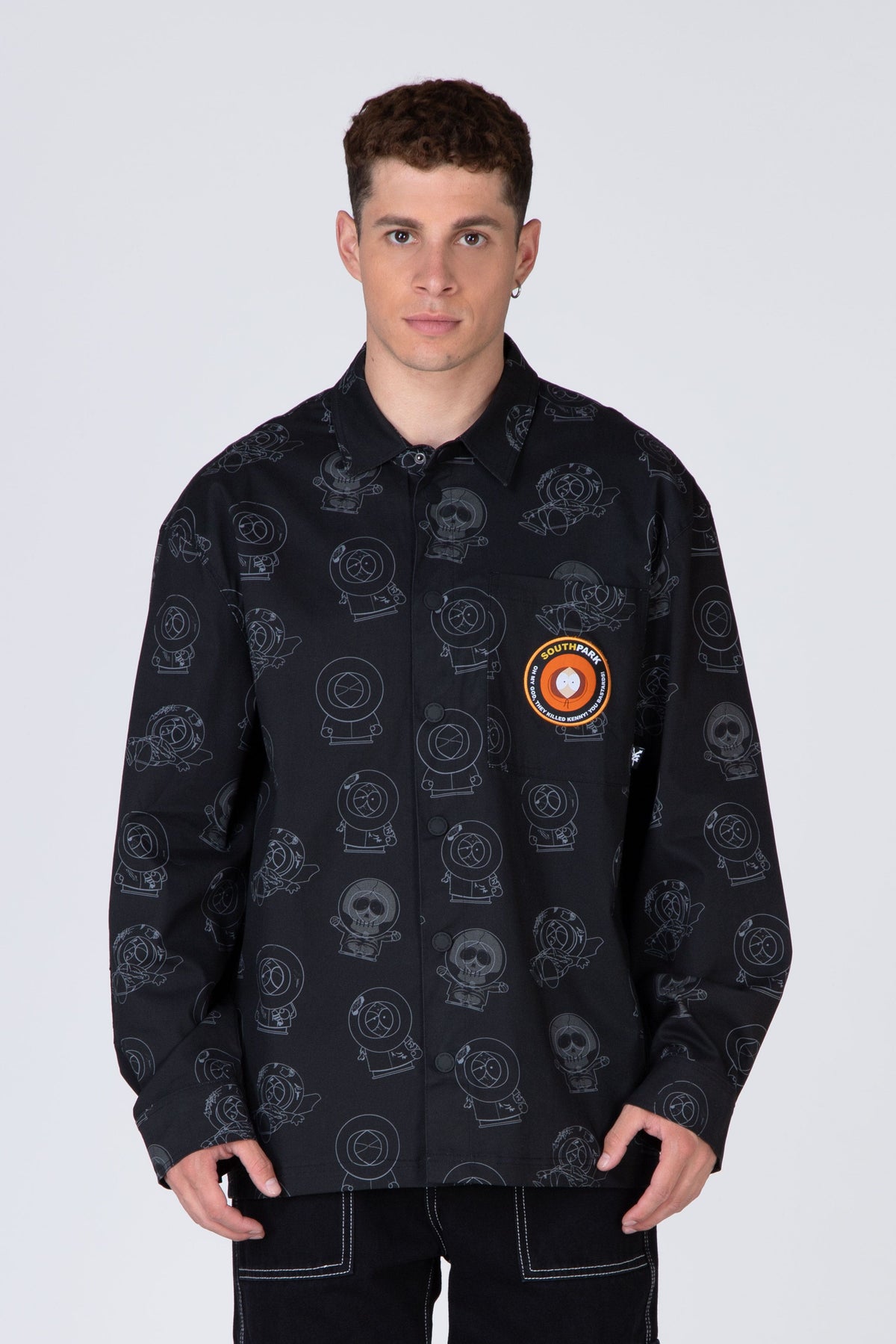 Camisa M/L Kenny South Park Overalls Negro Zoo York