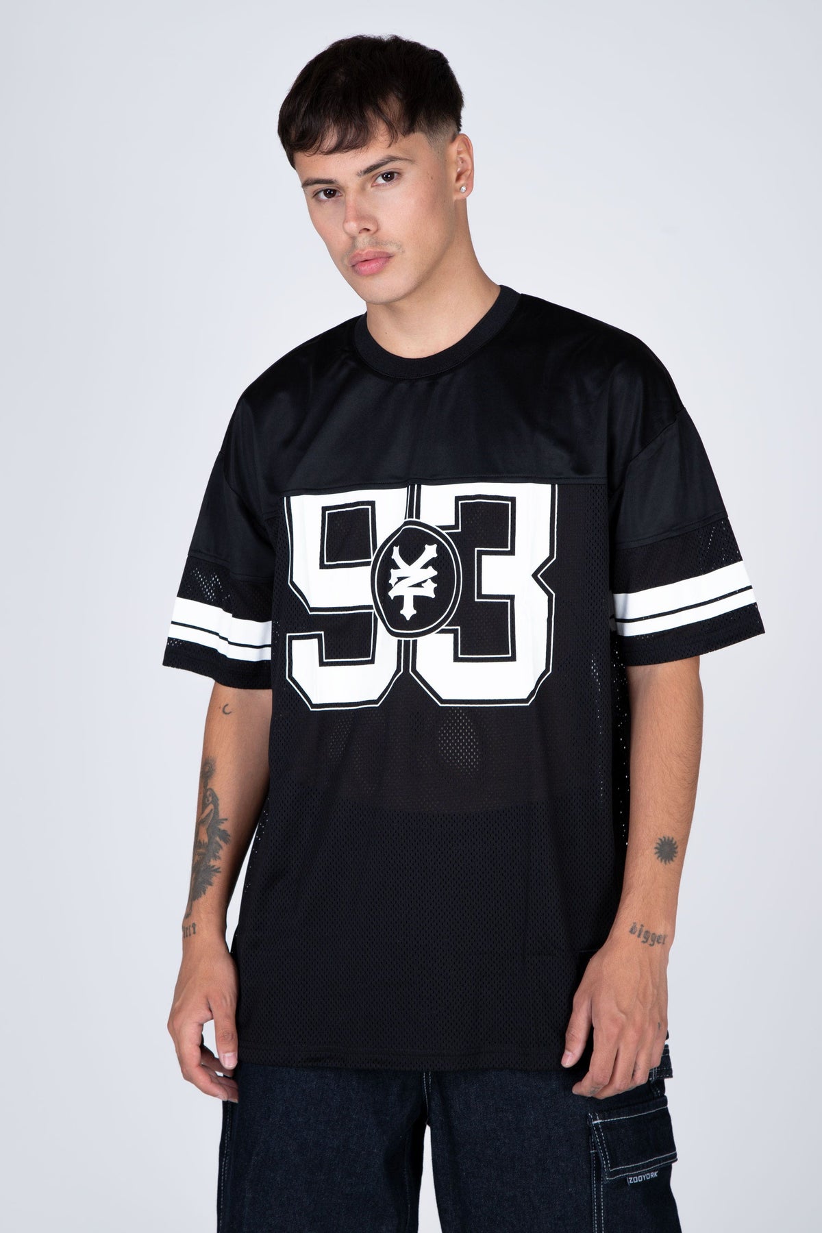 Polera M/C Mesh 93 Negro Zoo York