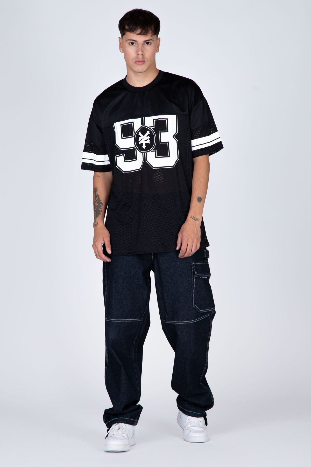 Polera M/C Mesh 93 Negro Zoo York