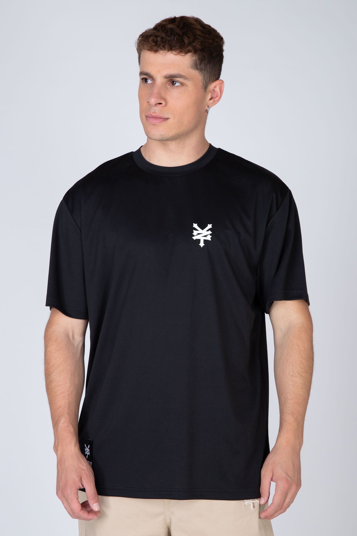 Polera Manga Corta Mesh Original Negro Zoo York