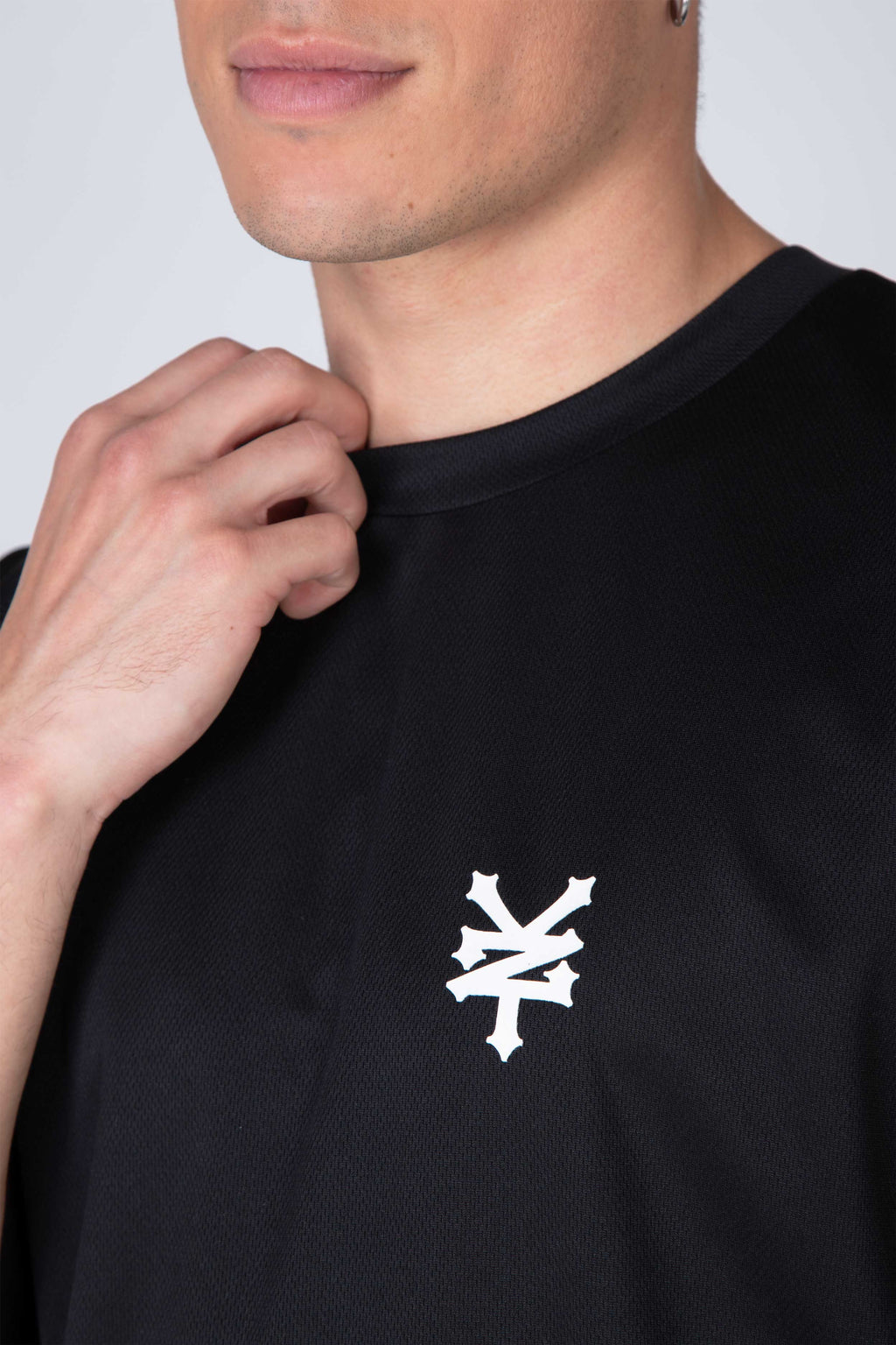 Polera Manga Corta Mesh Original Negro Zoo York
