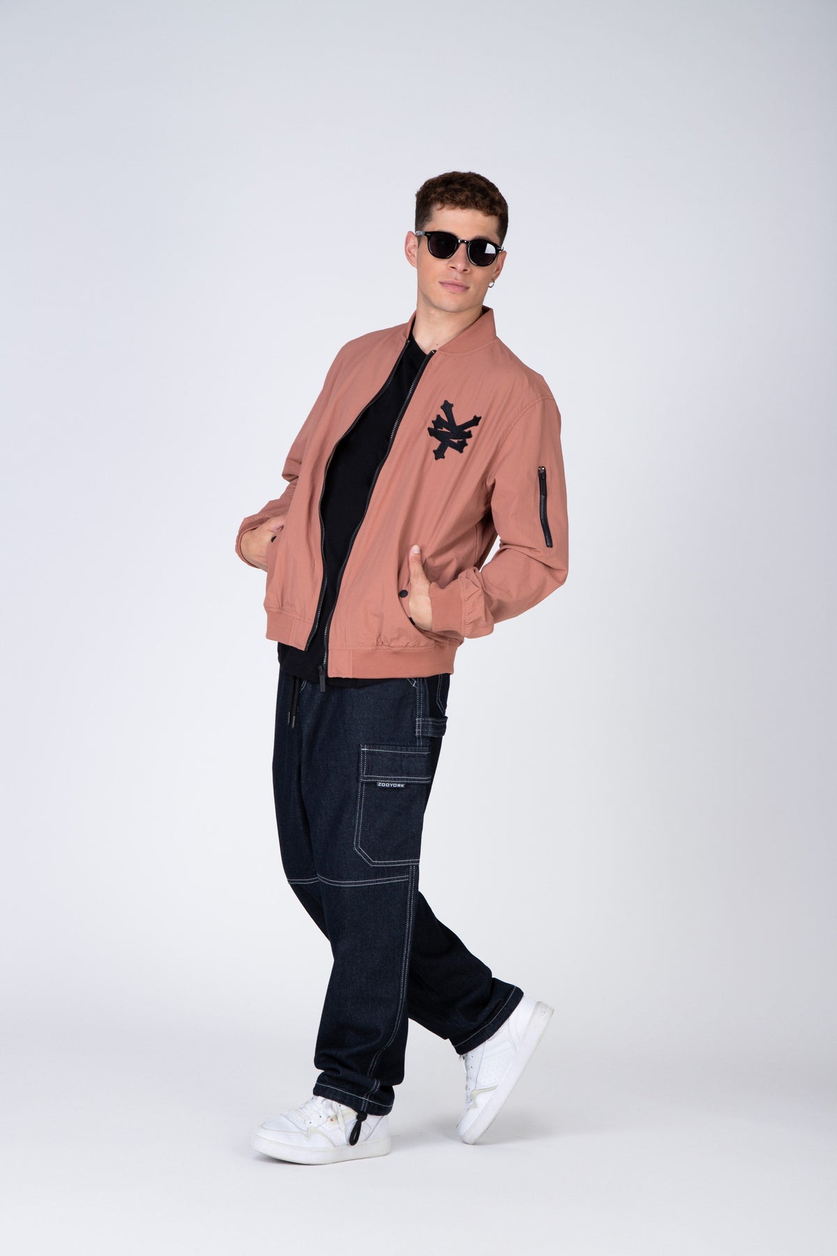 Chaqueta Bomber Strategy Rosado Zoo York