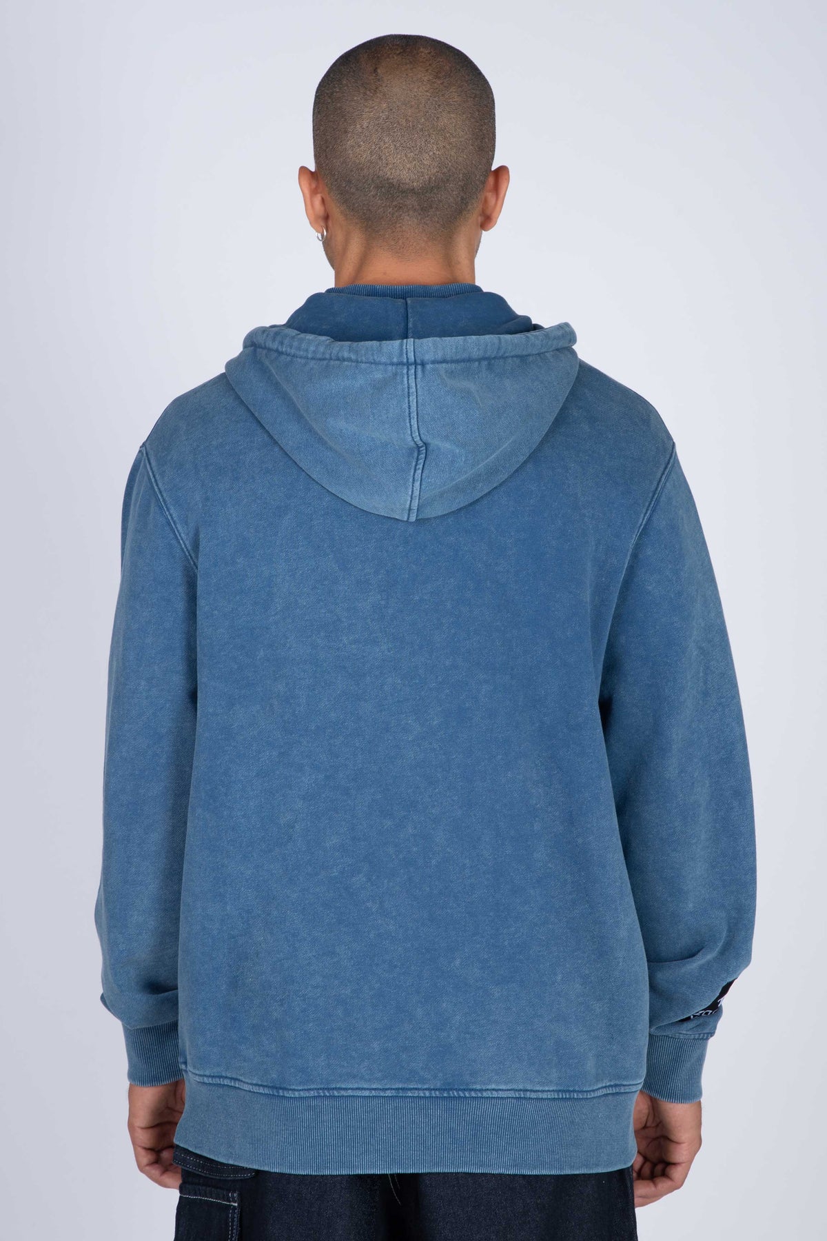 Poleron Zip Original Outline Azul Zoo York