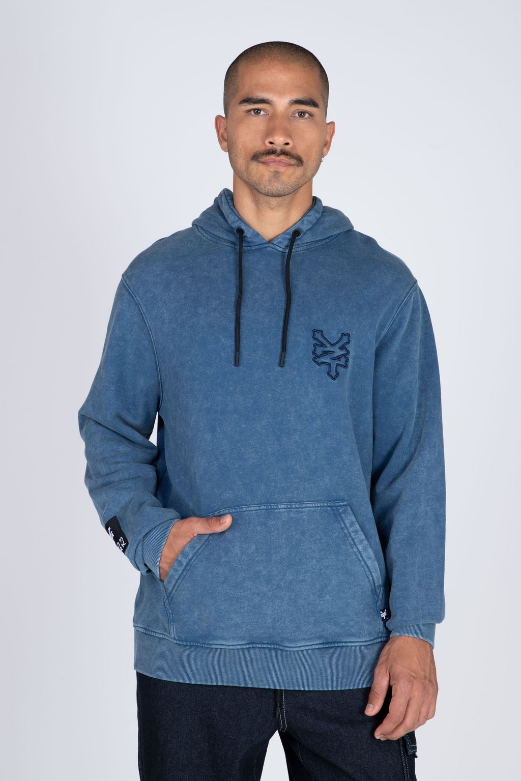Poleron Hood Original Outline Azul Zoo York