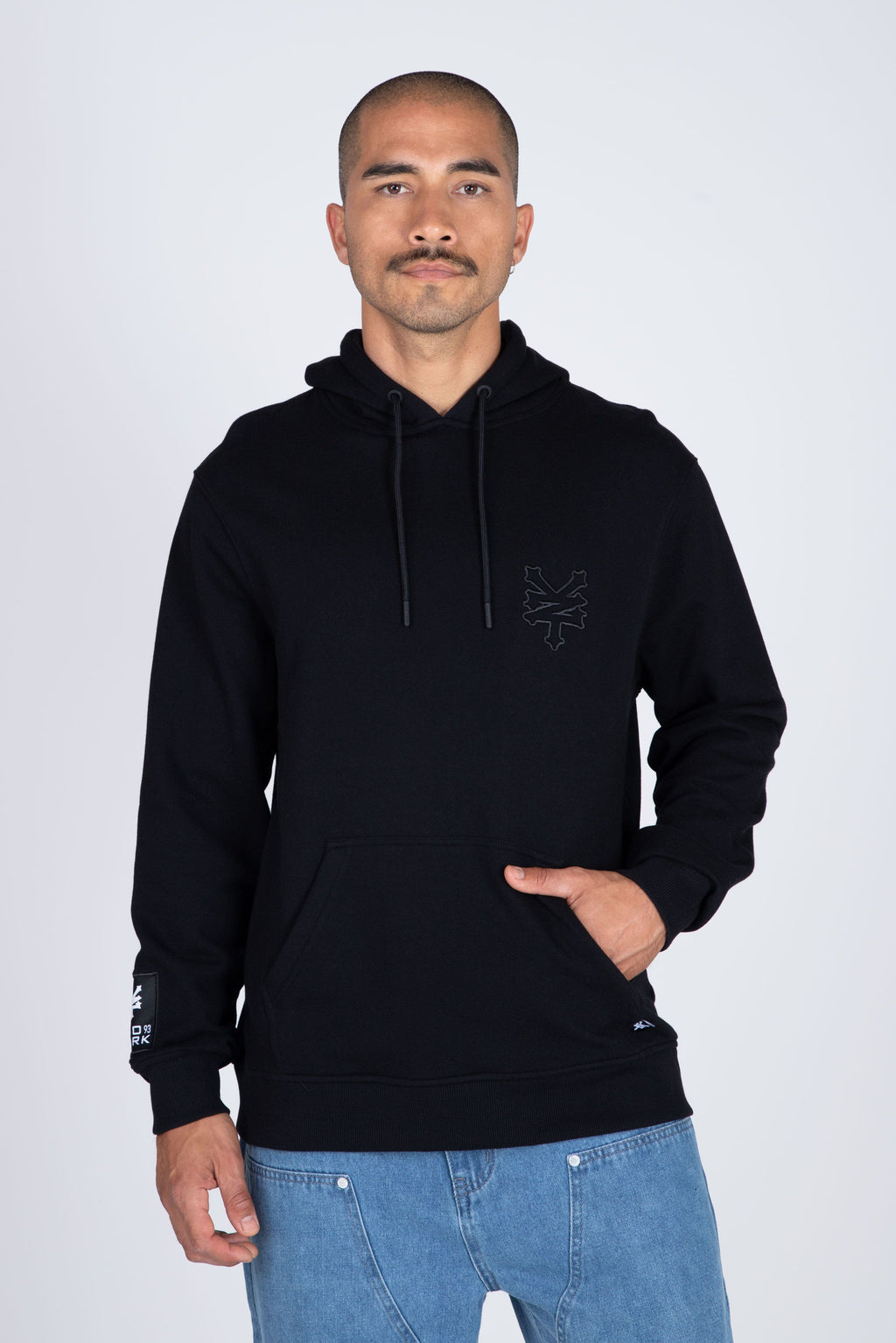 Poleron Hood Original Outline Negro Zoo York