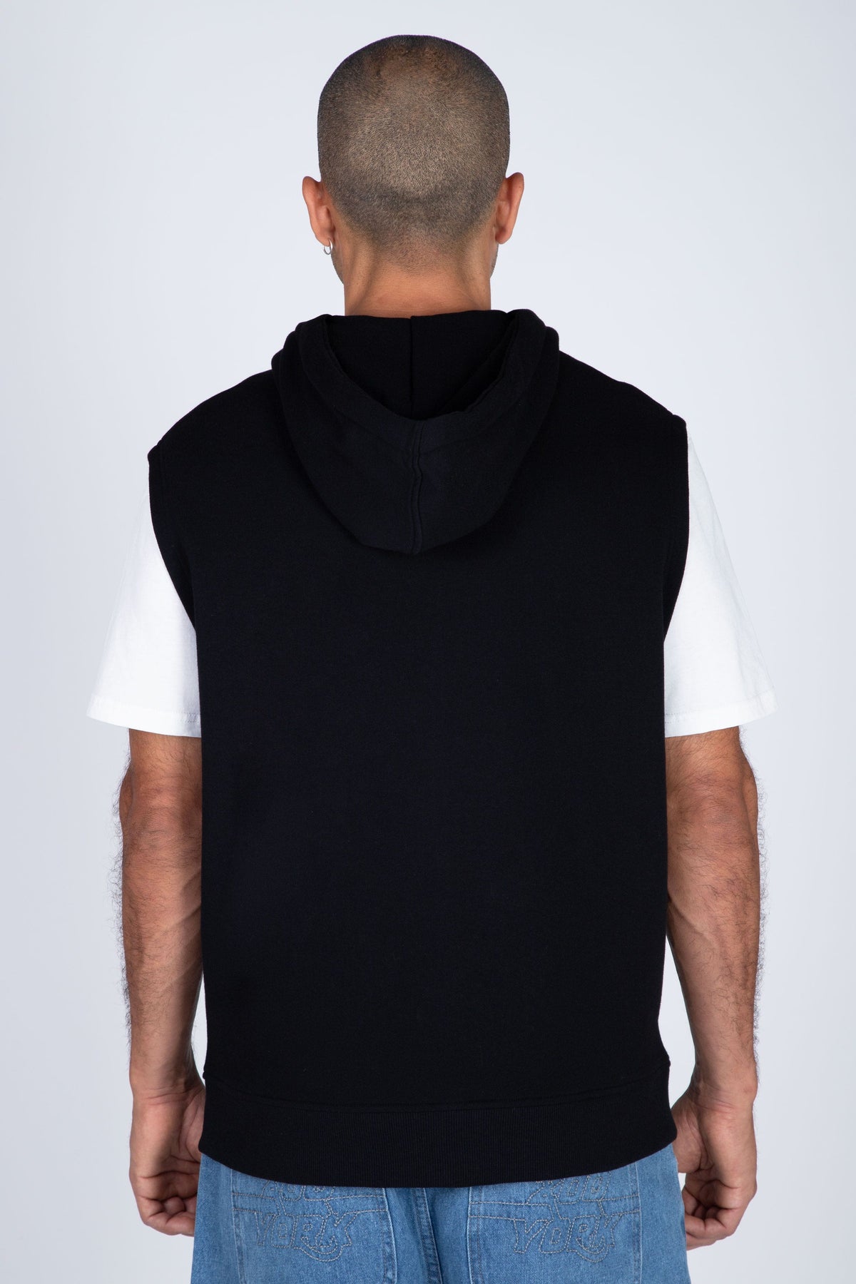 Poleron S/M Zip Frecuency Negro Zoo York