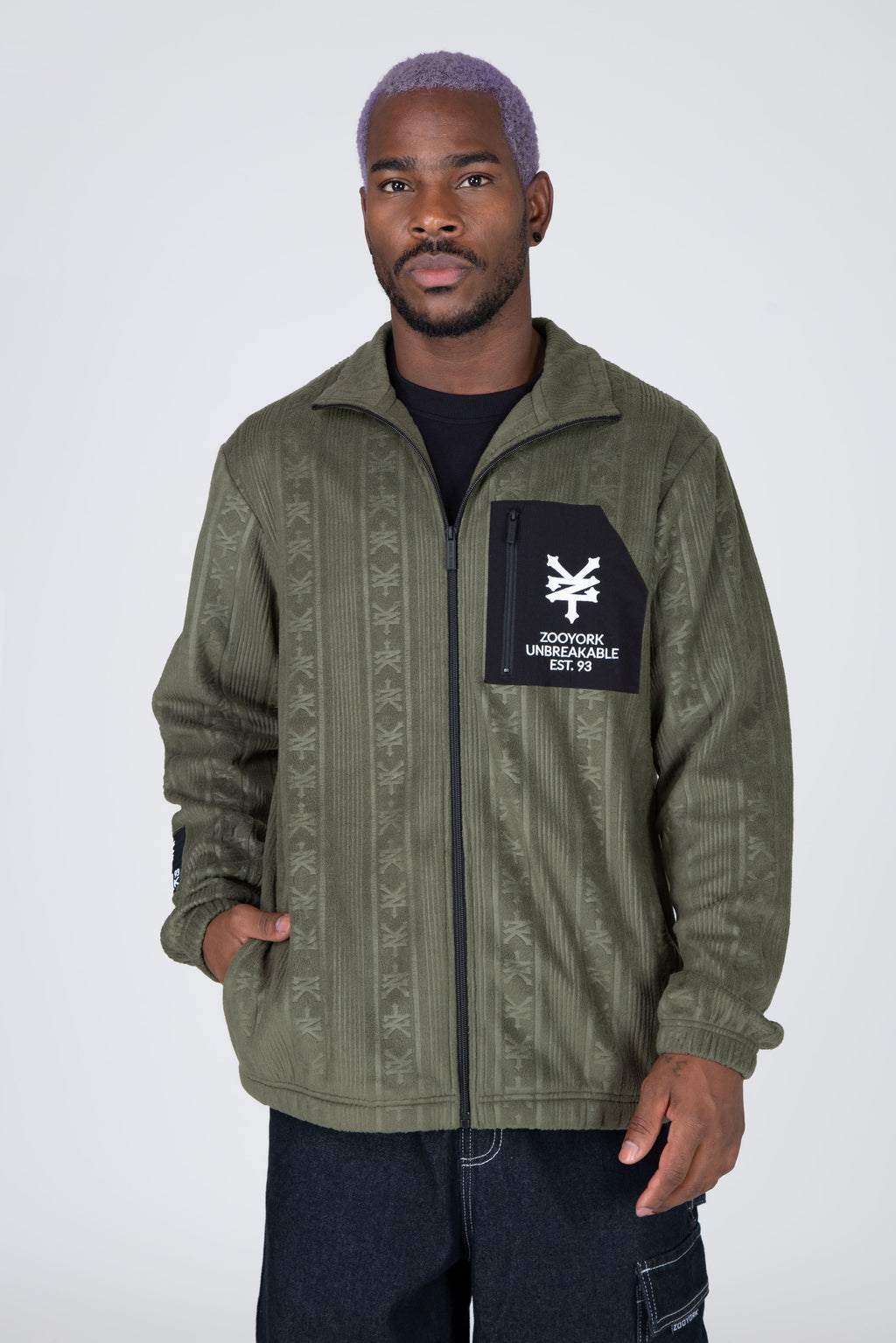 Poleron Polar Zip Down Verde Zoo York
