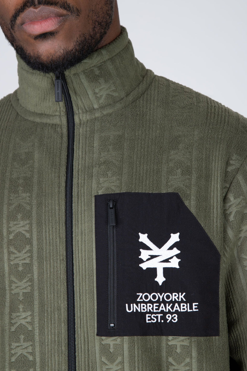 Poleron Polar Zip Down Verde Zoo York