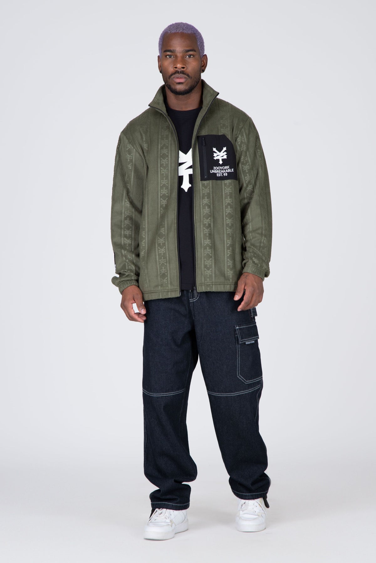 Poleron Polar Zip Down Verde Zoo York