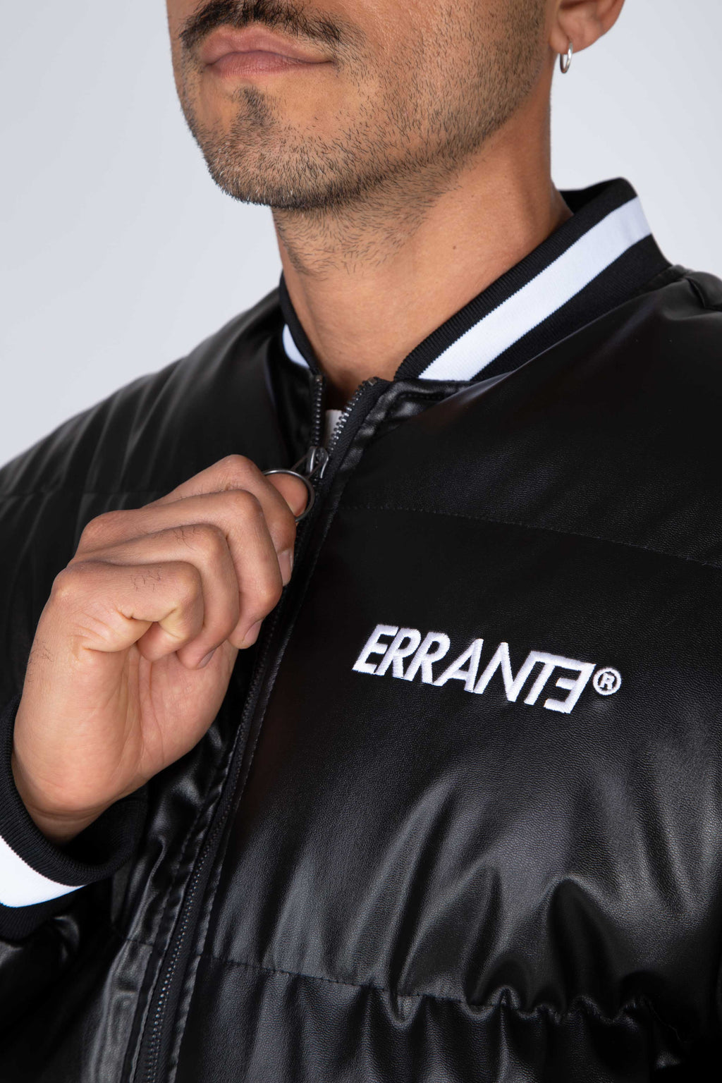 Parka Bomber Bicolor Negro ERRANTE