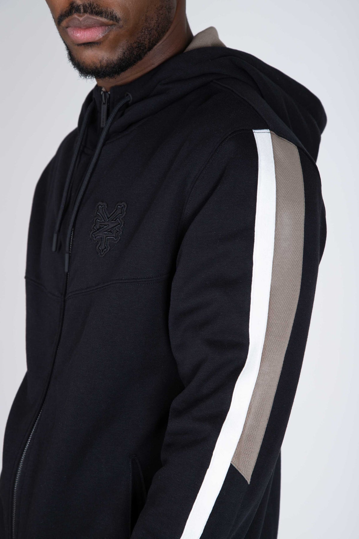 Poleron Zip Subway Negro Zoo York