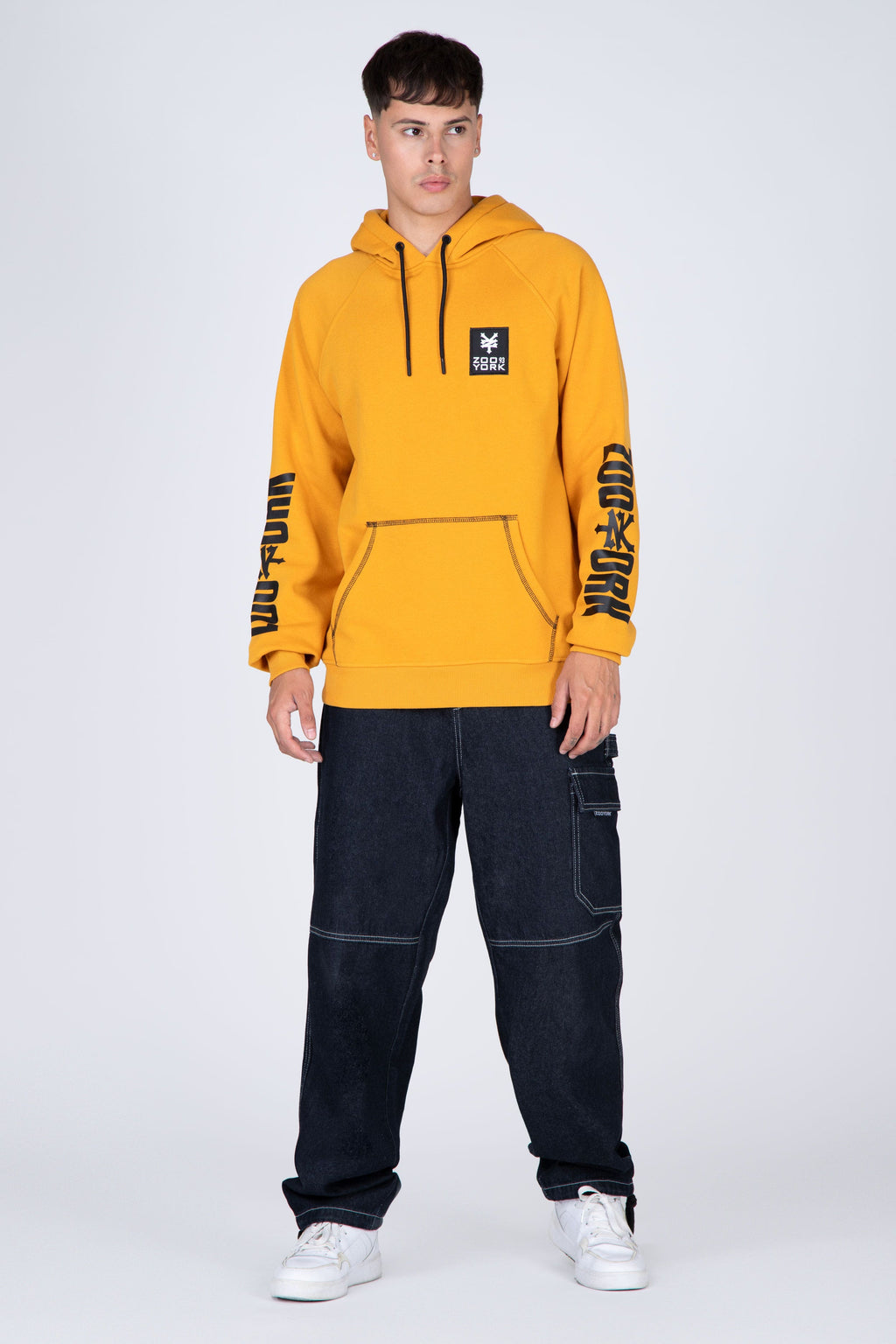 Poleron Hood Insider Mostaza Zoo York