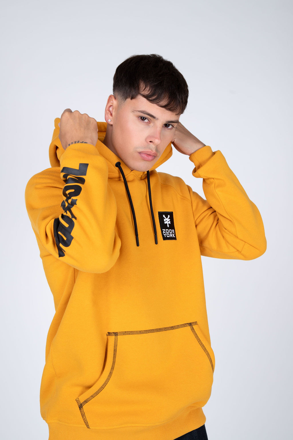 Poleron Hood Insider Mostaza Zoo York