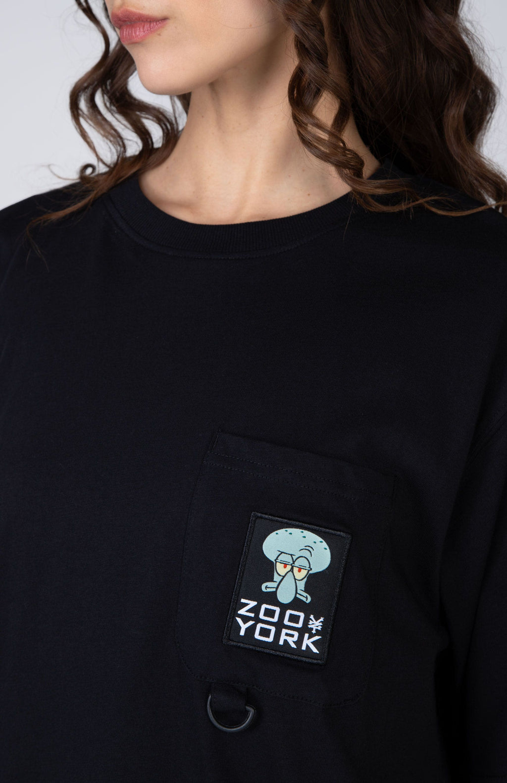 Polera M/C Calamardo Having Fun Negro Zoo York