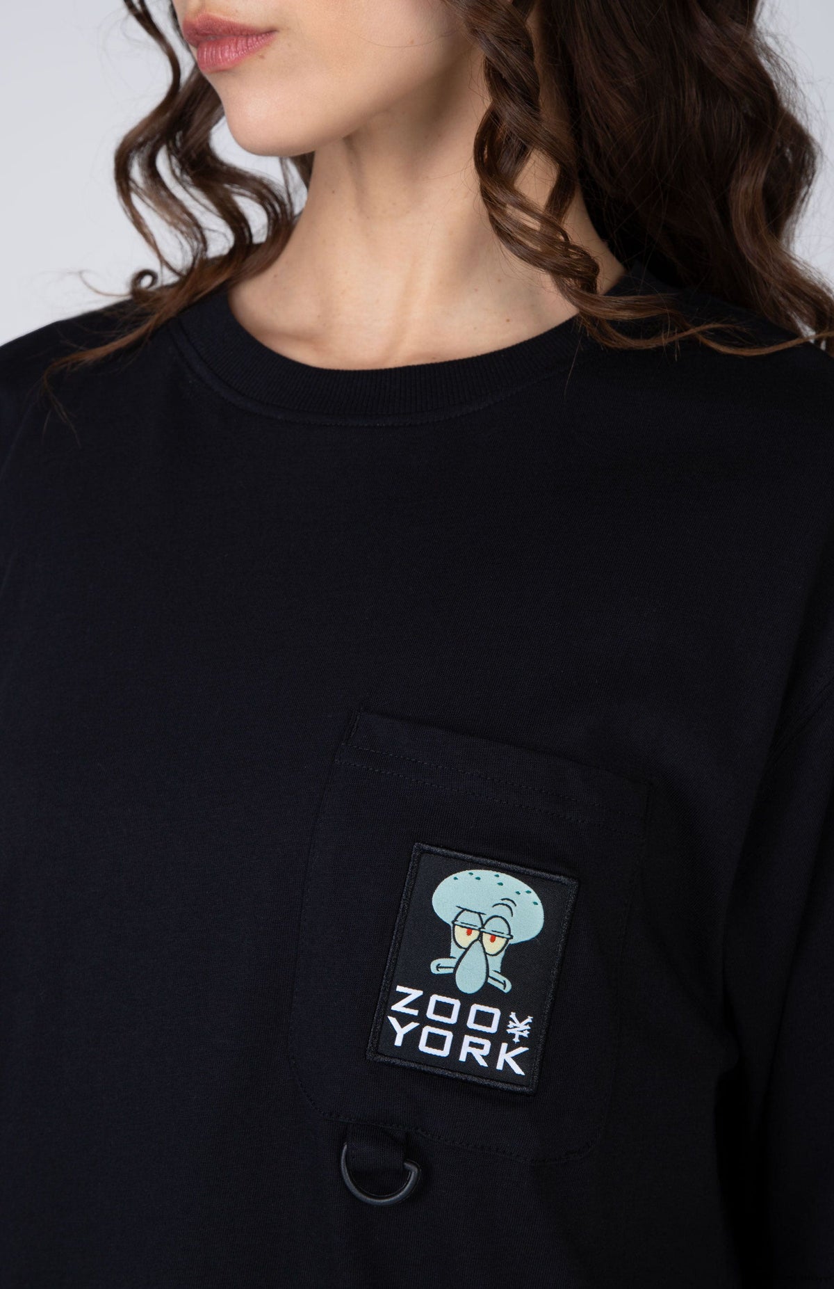 Polera M/C Calamardo Having Fun Negro Zoo York