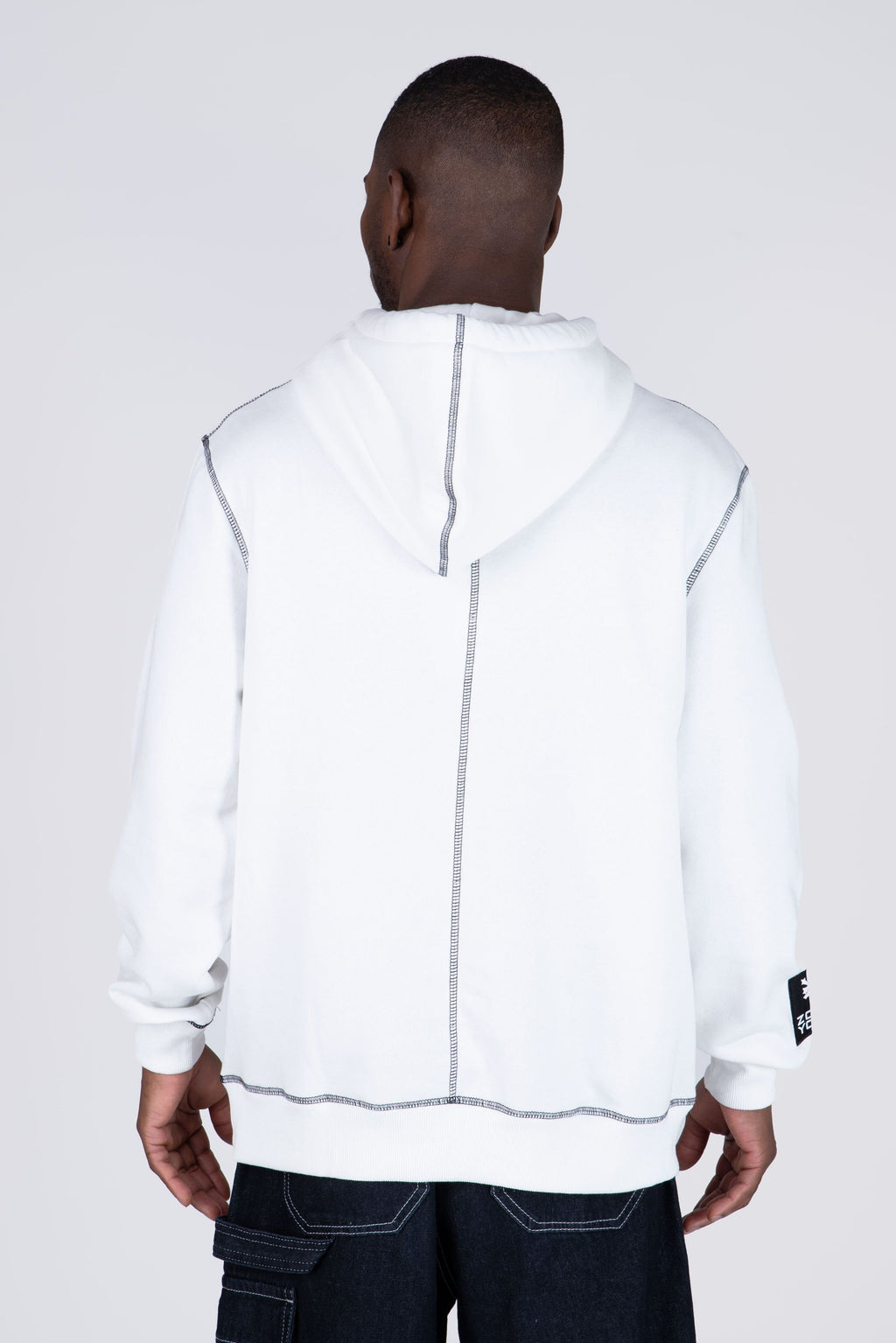 Poleron Hood Service Blanco Zoo York