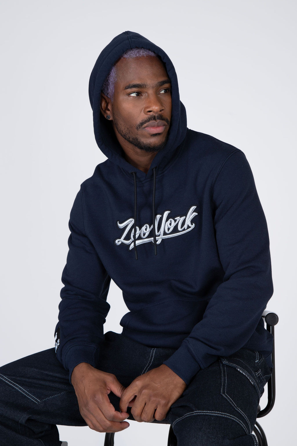 Poleron Hood Simple Azul Zoo York