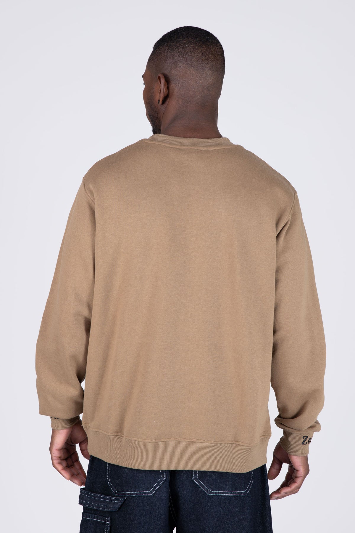 Poleron Crew Neck Destroy Beige Zoo York