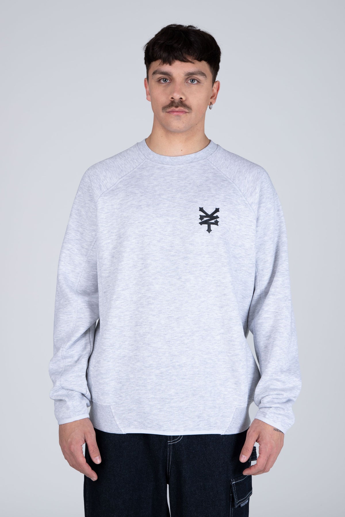 Poleron Crew Neck Original Scuba Gris Zoo York