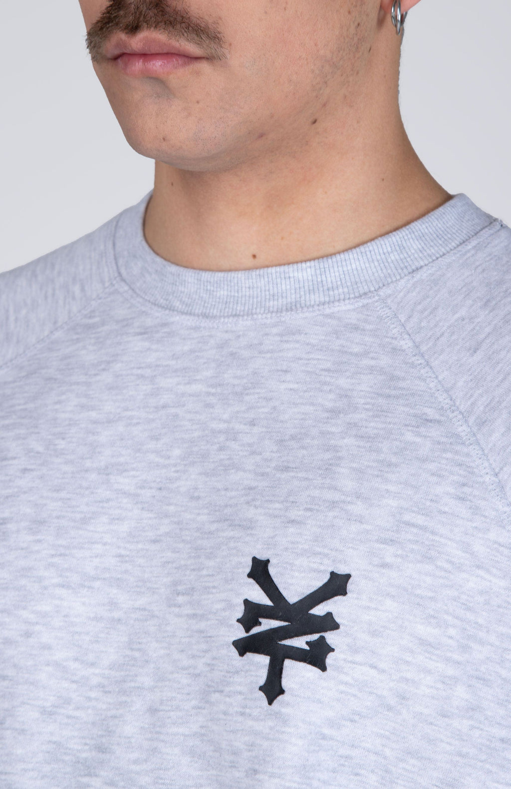 Poleron Crew Neck Original Scuba Gris Zoo York