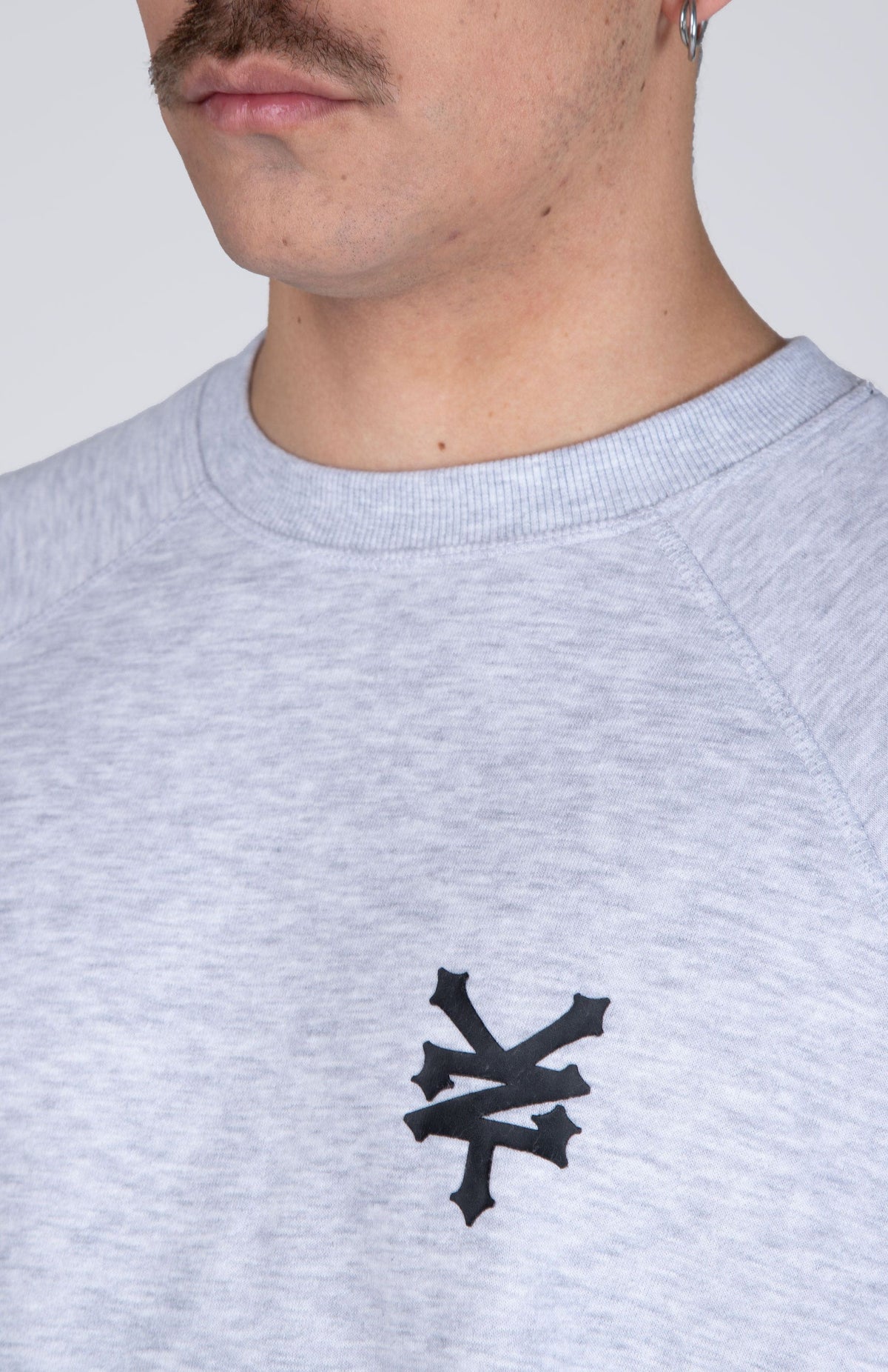Poleron Crew Neck Original Scuba Gris Zoo York