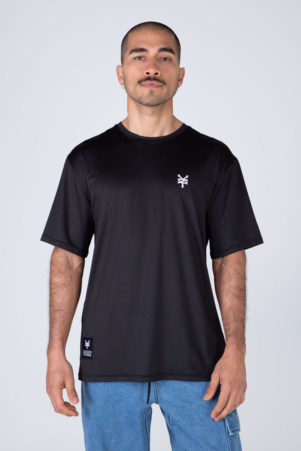 Polera Manga Corta Original Mesh 2.0 Negro Zoo York