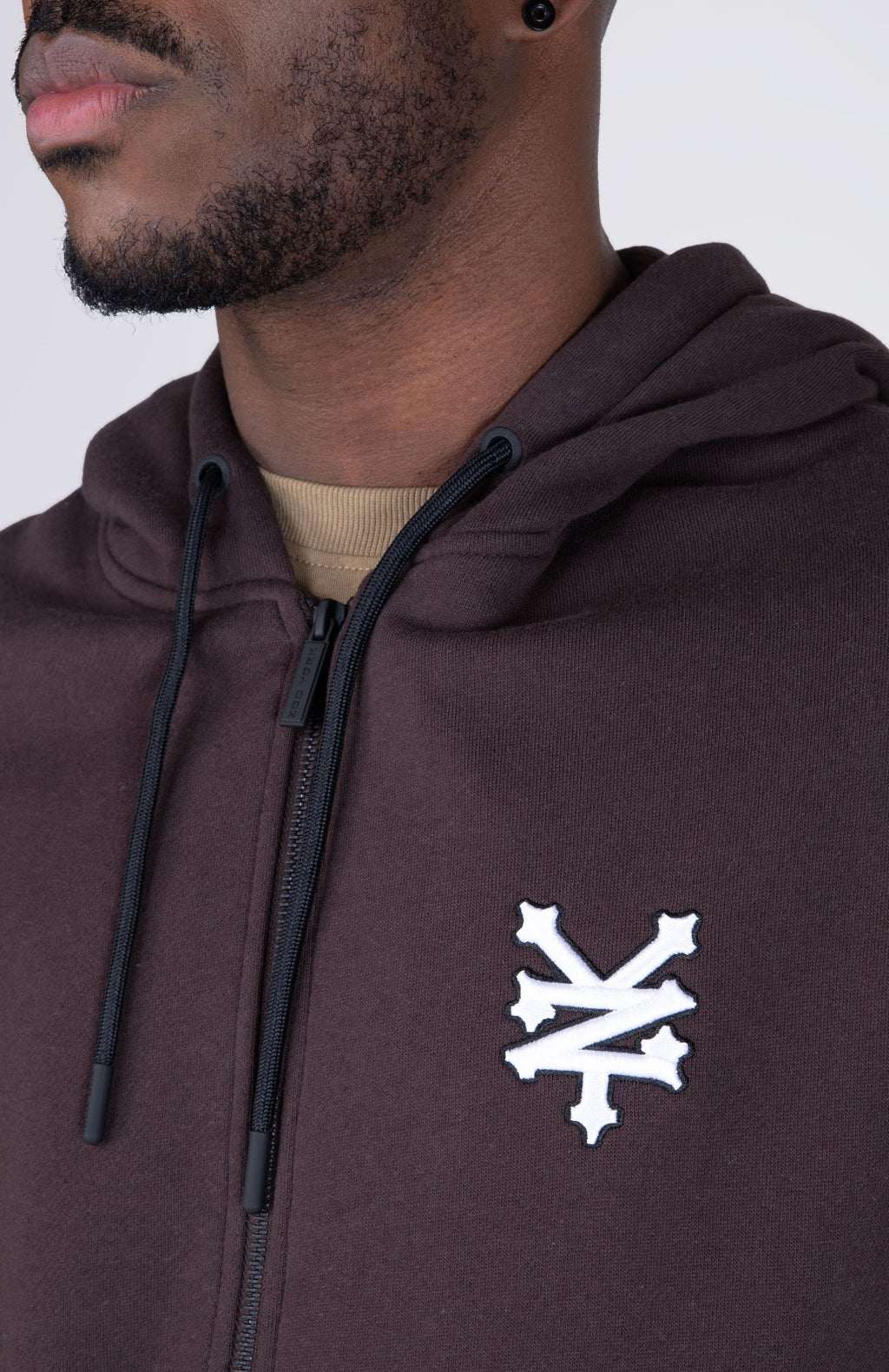 Poleron Zip Original Frank Café Zoo York