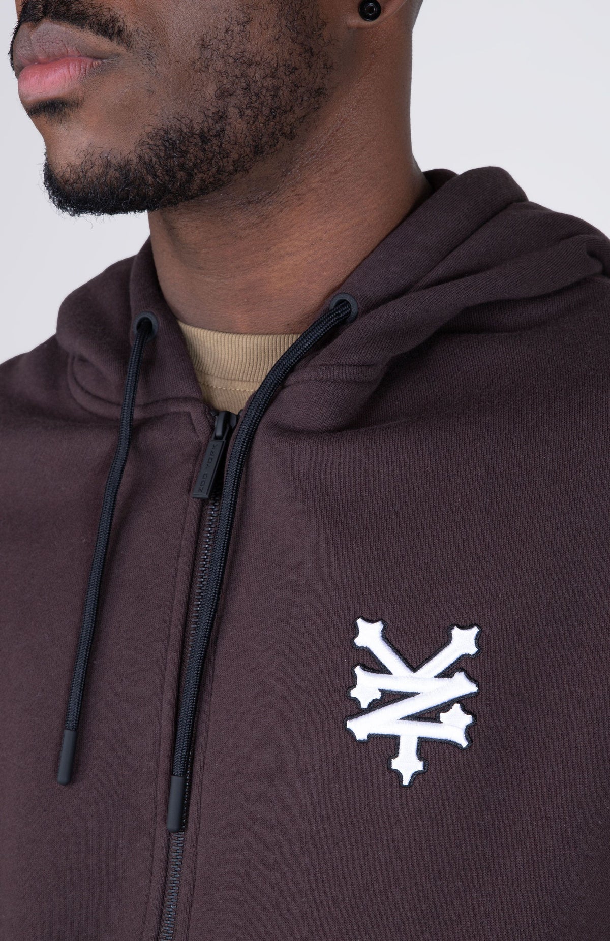 Poleron Zip Original Frank Café Zoo York