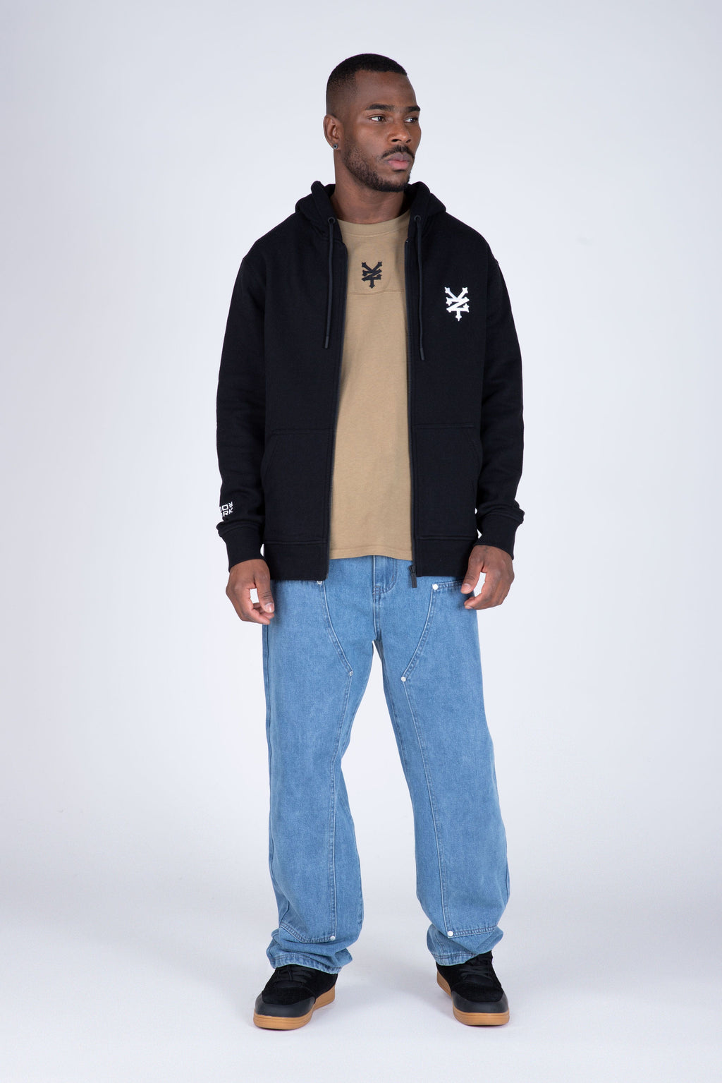 Poleron Zip Original Frank Negro Zoo York