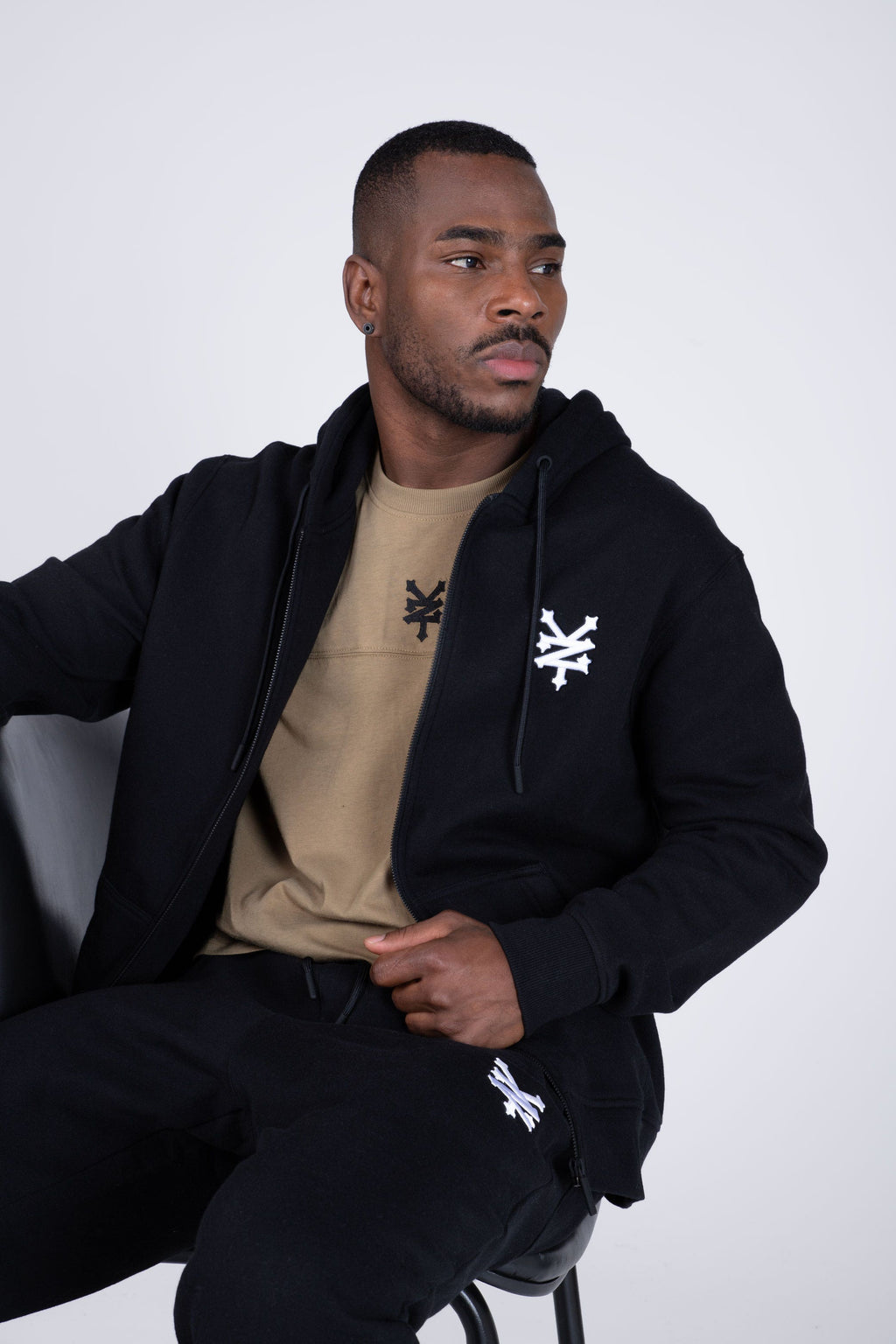 Poleron Zip Original Frank Negro Zoo York