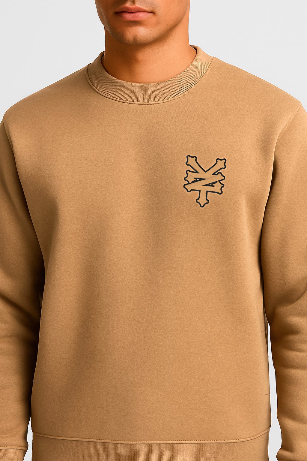 Poleron Crew Neck Original Frank Beige Zoo York