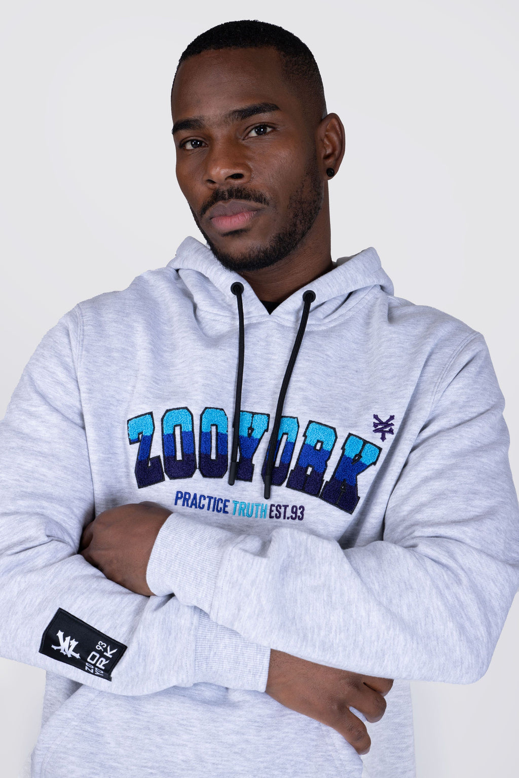 Poleron Hood Academy Gris Zoo York
