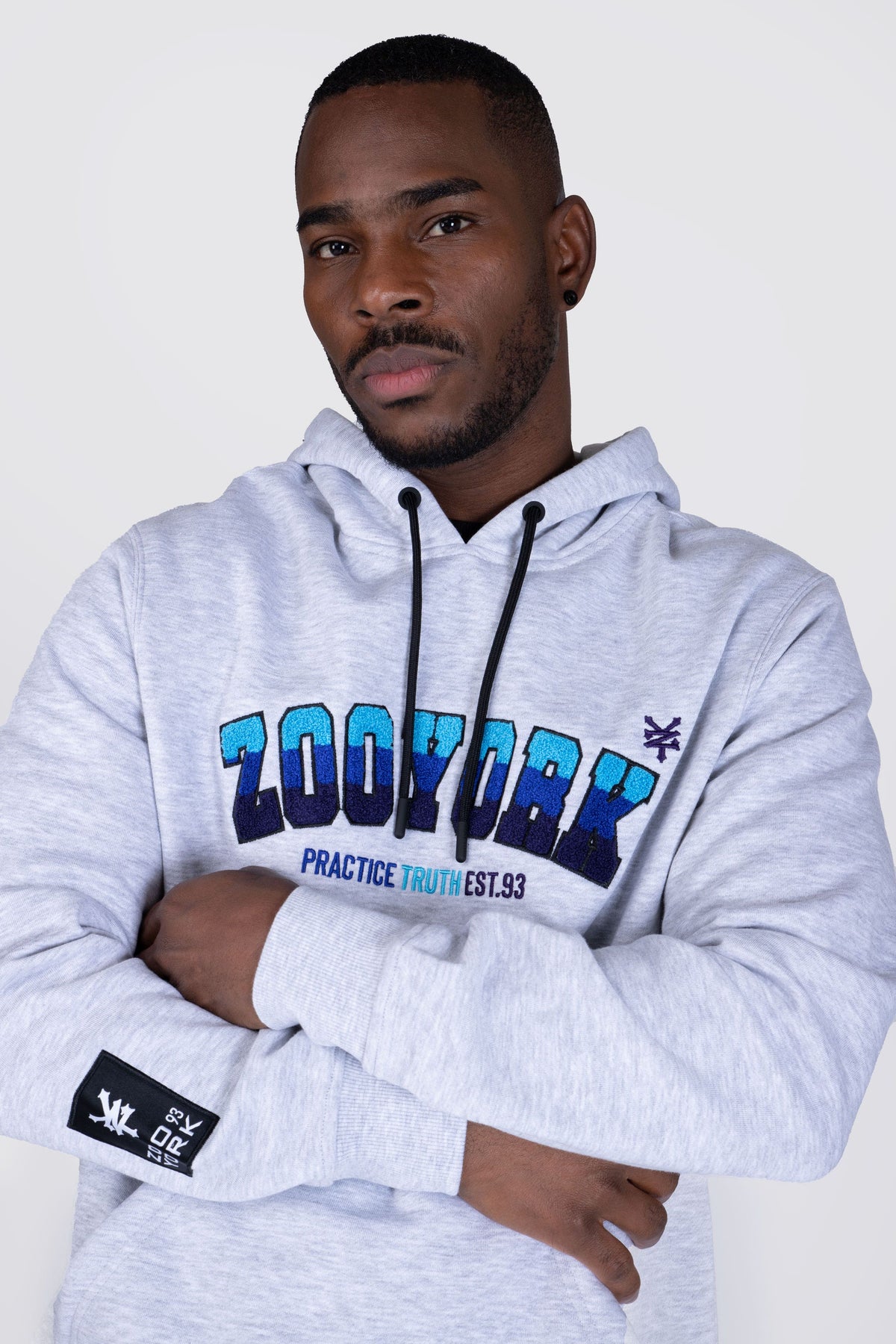Poleron Hood Academy Gris Zoo York