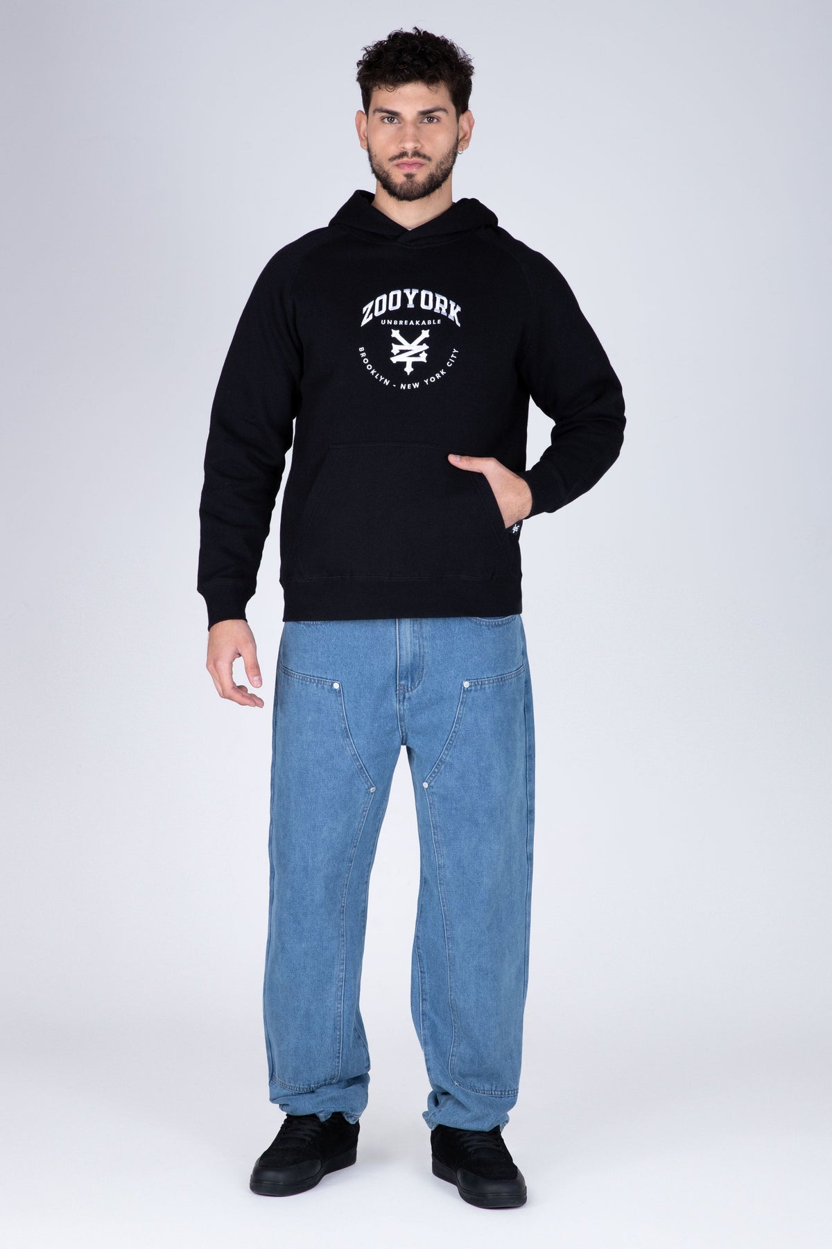 Poleron Hood Selection Negro Zoo York