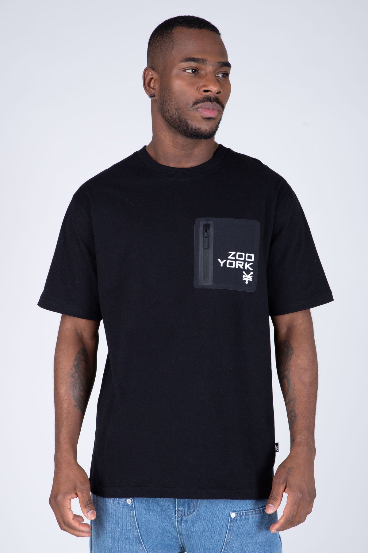 Polera Manga Corta Blow Up Negro Zoo York