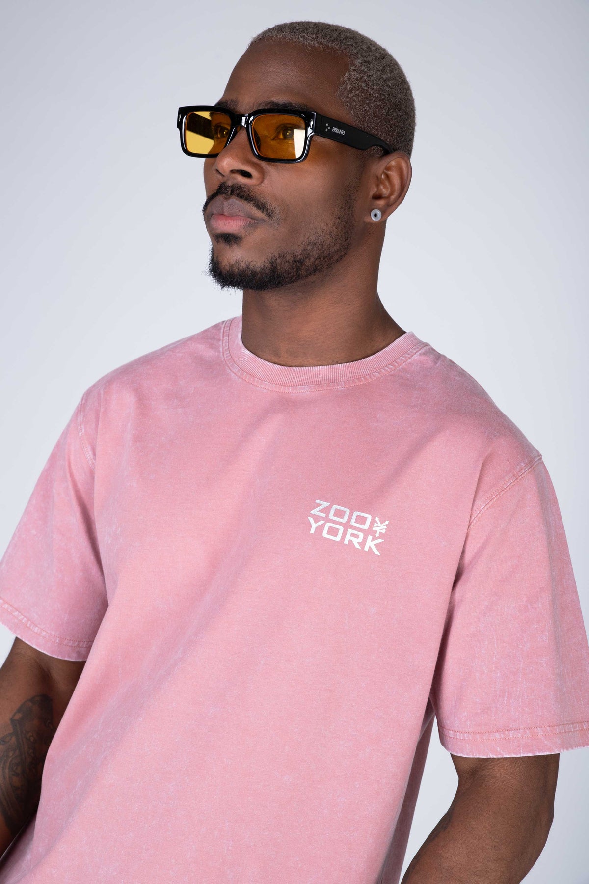 Polera Manga Corta Zy Wash Rosado Zoo York