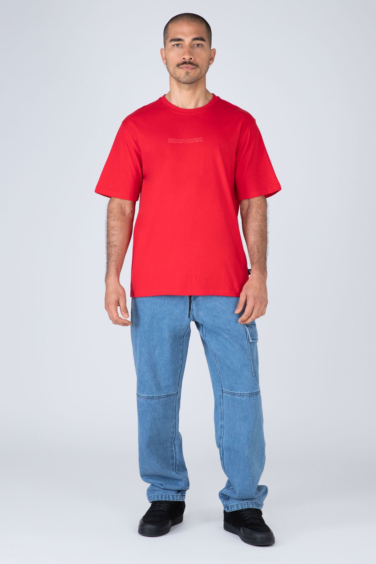 Polera Manga Corta Original Puff Rojo Zoo York