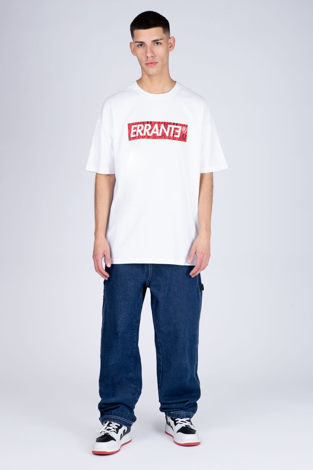 Polera Manga Corta Box Blanco ERRANTE