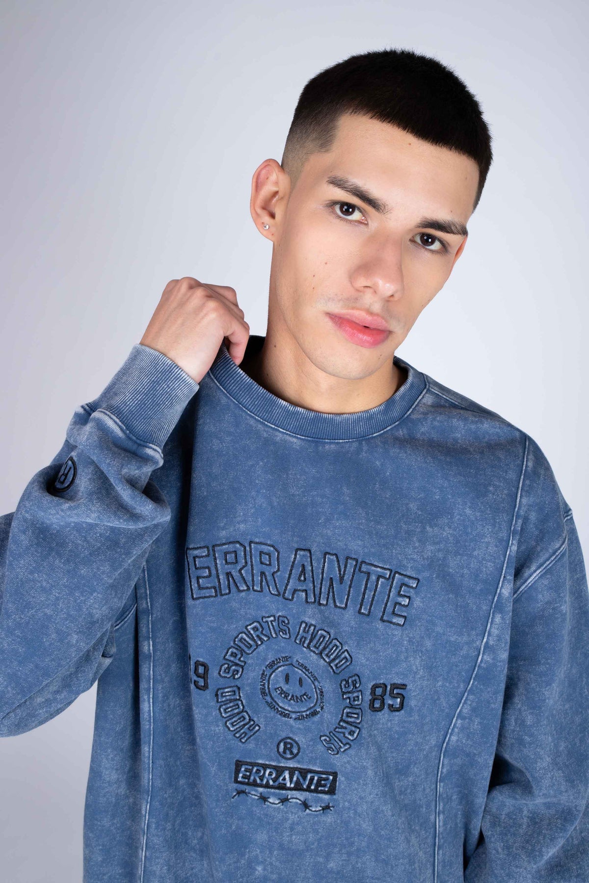 Poleron Crew Neck Eventually Azul ERRANTE